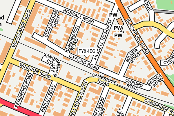 FY8 4EG map - OS OpenMap – Local (Ordnance Survey)
