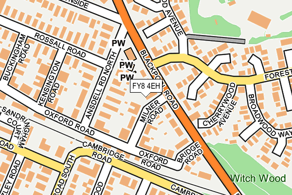 FY8 4EH map - OS OpenMap – Local (Ordnance Survey)