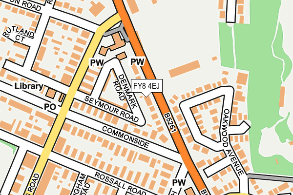 FY8 4EJ map - OS OpenMap – Local (Ordnance Survey)