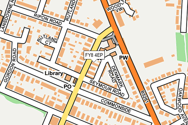 FY8 4EP map - OS OpenMap – Local (Ordnance Survey)