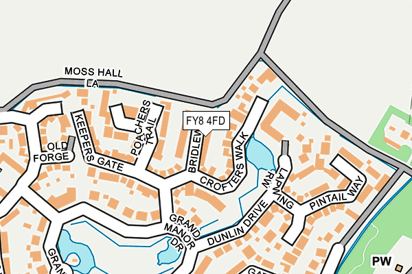 FY8 4FD map - OS OpenMap – Local (Ordnance Survey)