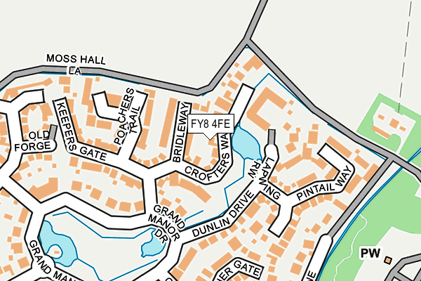 FY8 4FE map - OS OpenMap – Local (Ordnance Survey)
