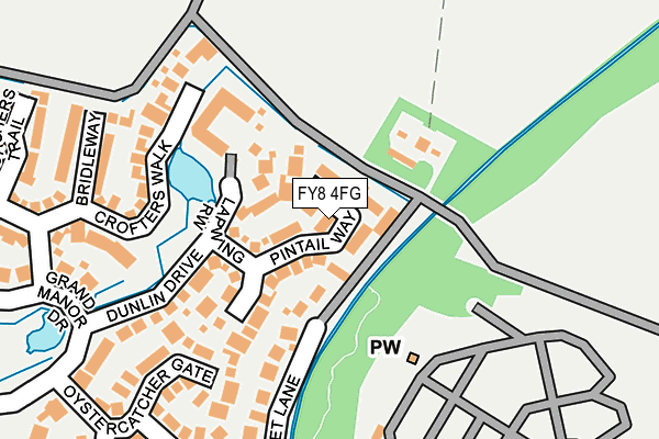 FY8 4FG map - OS OpenMap – Local (Ordnance Survey)