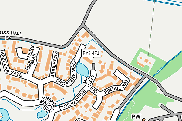 FY8 4FJ map - OS OpenMap – Local (Ordnance Survey)