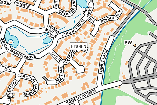 FY8 4FN map - OS OpenMap – Local (Ordnance Survey)