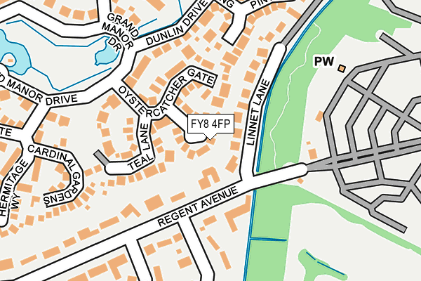 FY8 4FP map - OS OpenMap – Local (Ordnance Survey)