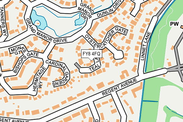 FY8 4FQ map - OS OpenMap – Local (Ordnance Survey)