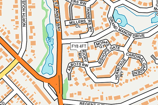 FY8 4FT map - OS OpenMap – Local (Ordnance Survey)