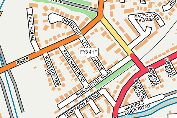 FY8 4HF map - OS OpenMap – Local (Ordnance Survey)