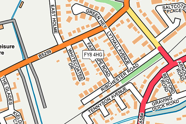 FY8 4HG map - OS OpenMap – Local (Ordnance Survey)