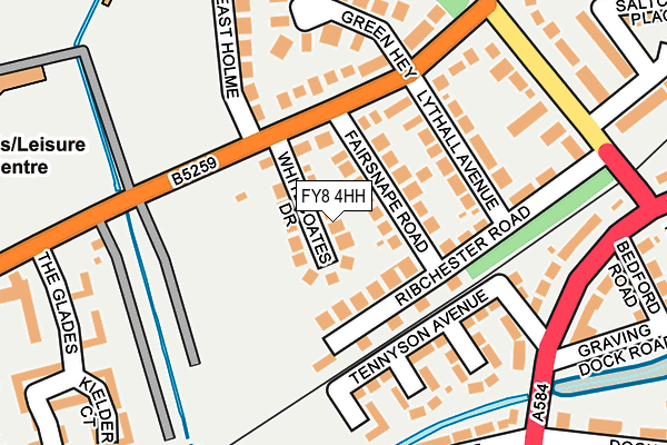 FY8 4HH map - OS OpenMap – Local (Ordnance Survey)