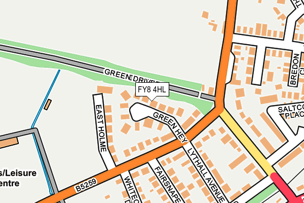 FY8 4HL map - OS OpenMap – Local (Ordnance Survey)