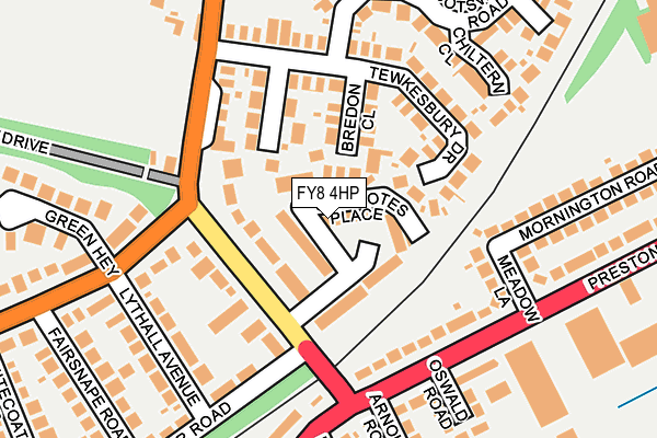 FY8 4HP map - OS OpenMap – Local (Ordnance Survey)