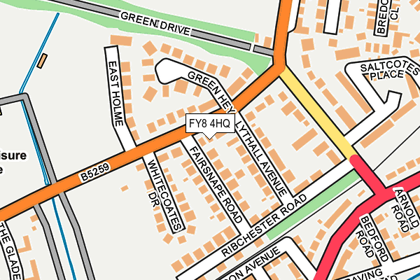 FY8 4HQ map - OS OpenMap – Local (Ordnance Survey)