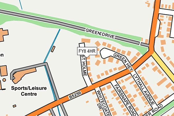 FY8 4HR map - OS OpenMap – Local (Ordnance Survey)