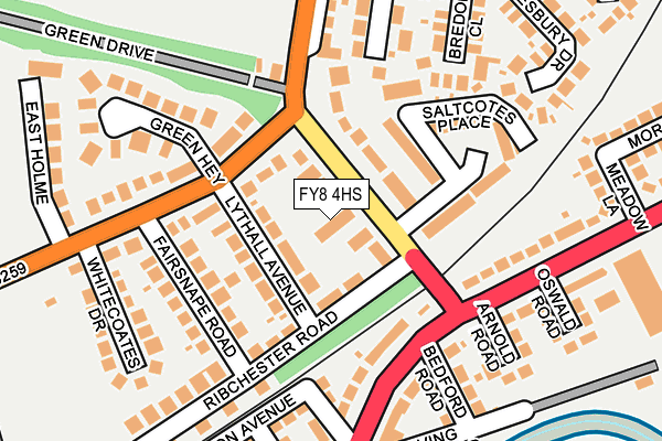 FY8 4HS map - OS OpenMap – Local (Ordnance Survey)