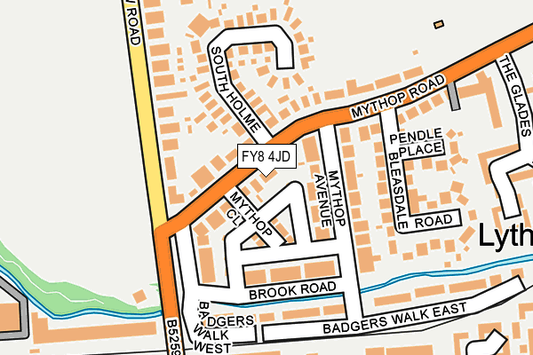 FY8 4JD map - OS OpenMap – Local (Ordnance Survey)