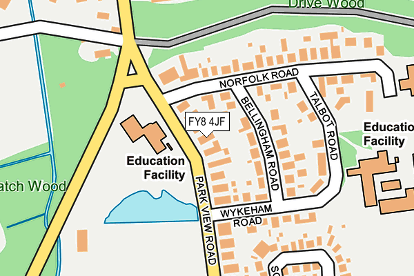 FY8 4JF map - OS OpenMap – Local (Ordnance Survey)