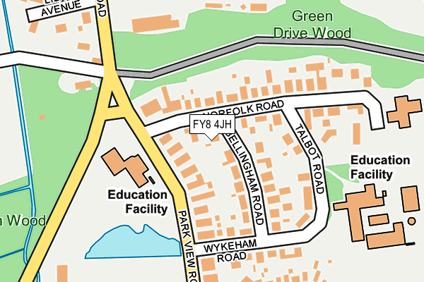 FY8 4JH map - OS OpenMap – Local (Ordnance Survey)