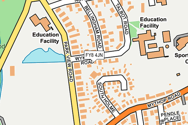 FY8 4JN map - OS OpenMap – Local (Ordnance Survey)
