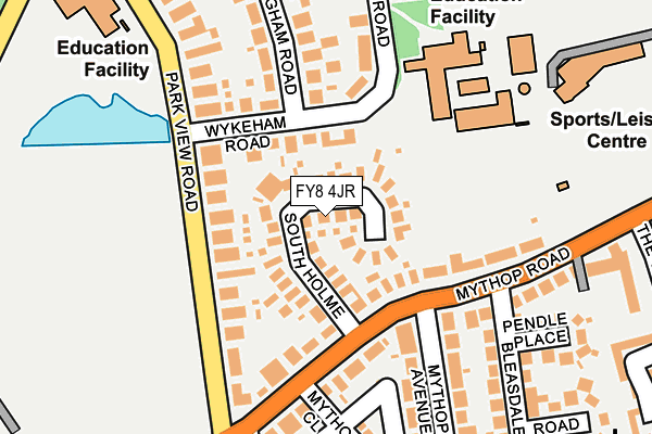 FY8 4JR map - OS OpenMap – Local (Ordnance Survey)