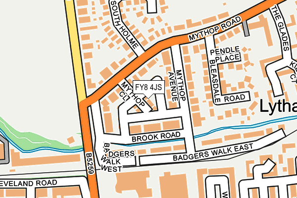 FY8 4JS map - OS OpenMap – Local (Ordnance Survey)