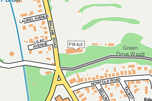 FY8 4LE map - OS OpenMap – Local (Ordnance Survey)