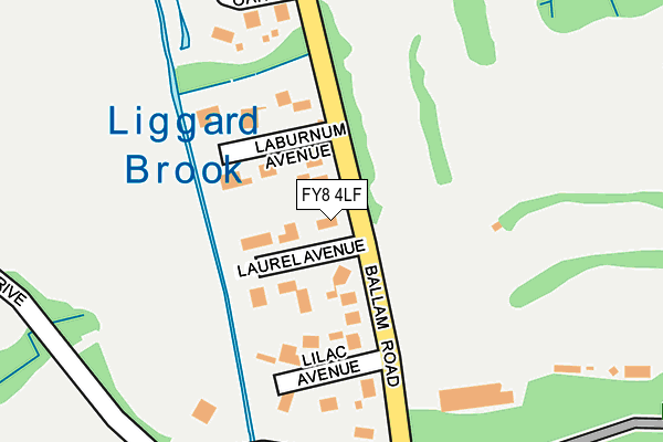 FY8 4LF map - OS OpenMap – Local (Ordnance Survey)