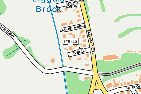 FY8 4LG map - OS OpenMap – Local (Ordnance Survey)