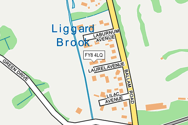 FY8 4LQ map - OS OpenMap – Local (Ordnance Survey)