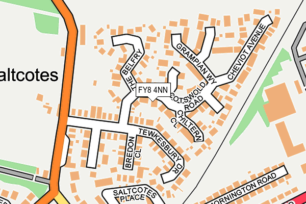 FY8 4NN map - OS OpenMap – Local (Ordnance Survey)