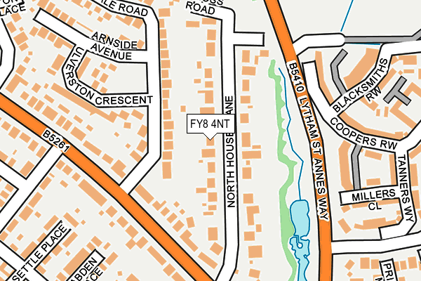 FY8 4NT map - OS OpenMap – Local (Ordnance Survey)