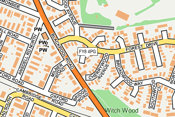 FY8 4PG map - OS OpenMap – Local (Ordnance Survey)