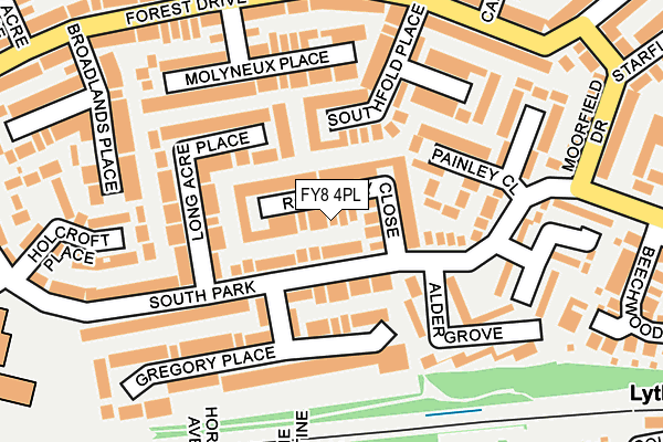 FY8 4PL map - OS OpenMap – Local (Ordnance Survey)