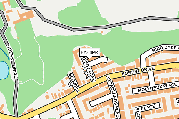 FY8 4PR map - OS OpenMap – Local (Ordnance Survey)