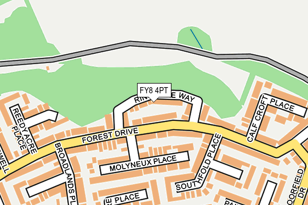 FY8 4PT map - OS OpenMap – Local (Ordnance Survey)