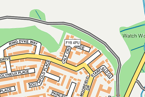 FY8 4PU map - OS OpenMap – Local (Ordnance Survey)