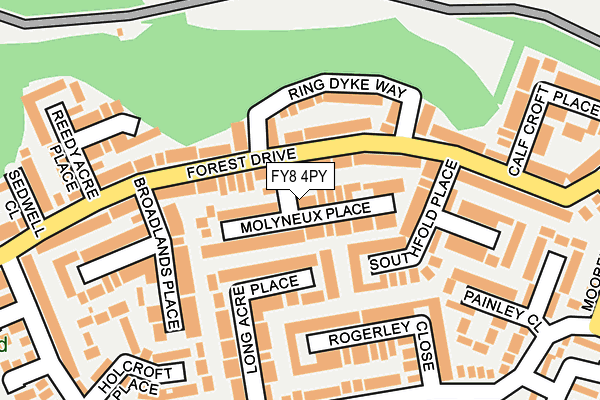 FY8 4PY map - OS OpenMap – Local (Ordnance Survey)