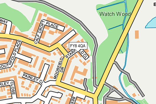 FY8 4QA map - OS OpenMap – Local (Ordnance Survey)