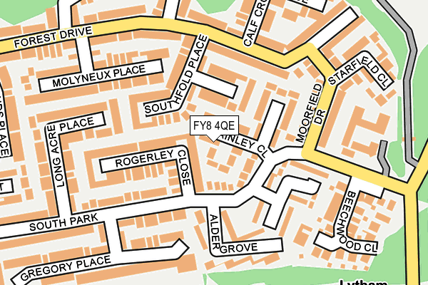FY8 4QE map - OS OpenMap – Local (Ordnance Survey)