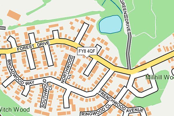 FY8 4QF map - OS OpenMap – Local (Ordnance Survey)