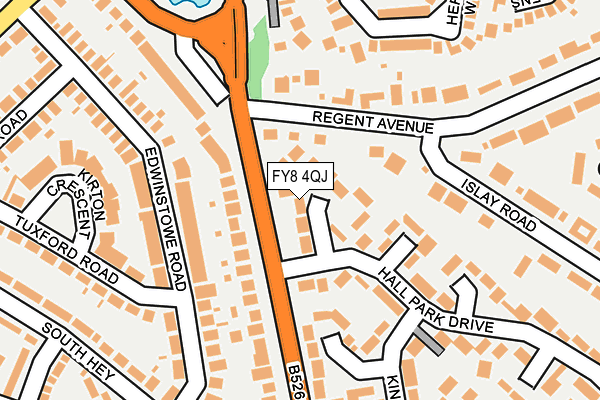 FY8 4QJ map - OS OpenMap – Local (Ordnance Survey)