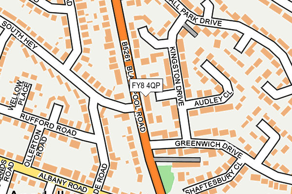 FY8 4QP map - OS OpenMap – Local (Ordnance Survey)