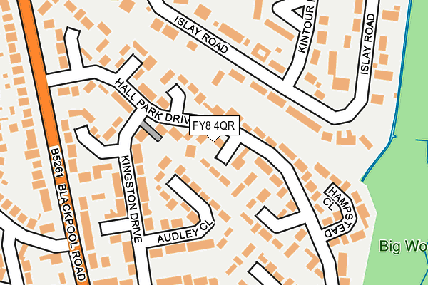 FY8 4QR map - OS OpenMap – Local (Ordnance Survey)