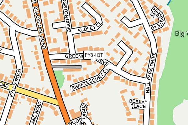 FY8 4QT map - OS OpenMap – Local (Ordnance Survey)