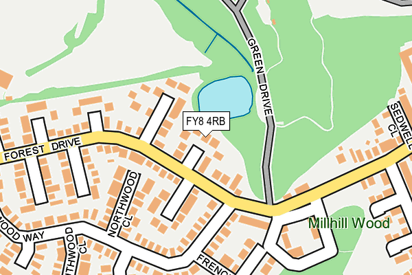 FY8 4RB map - OS OpenMap – Local (Ordnance Survey)