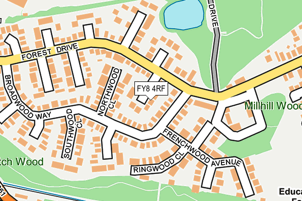 FY8 4RF map - OS OpenMap – Local (Ordnance Survey)