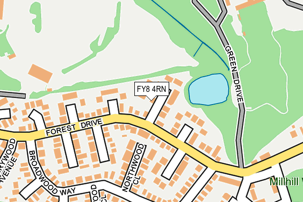 FY8 4RN map - OS OpenMap – Local (Ordnance Survey)