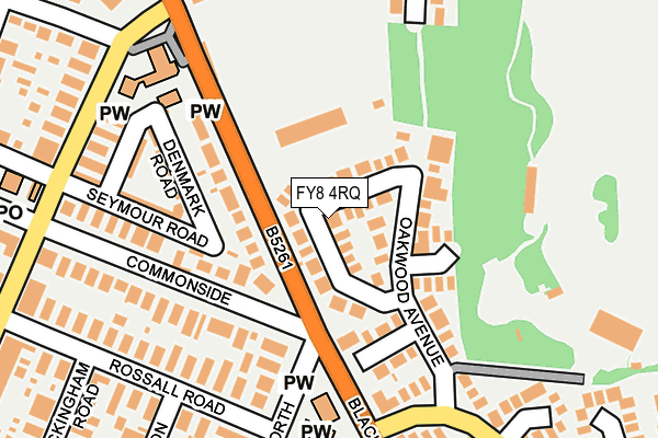 FY8 4RQ map - OS OpenMap – Local (Ordnance Survey)