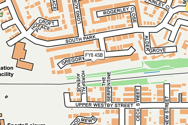 FY8 4SB map - OS OpenMap – Local (Ordnance Survey)